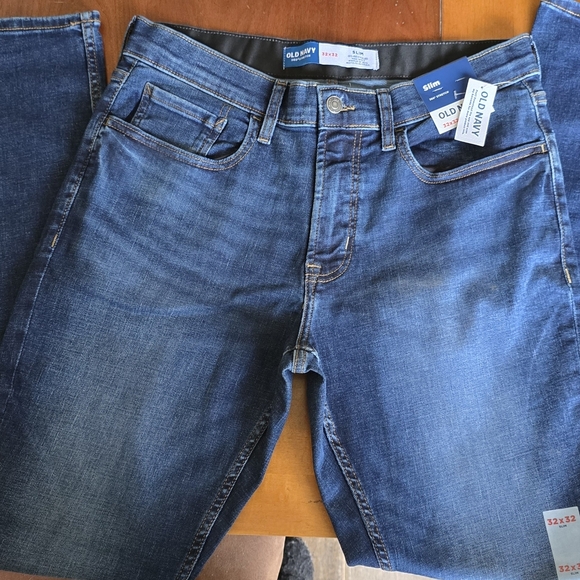 Old Navy Slim Fit Dark Wash Jeans Men's Size 32x32 NWT - Picture 1 of 4